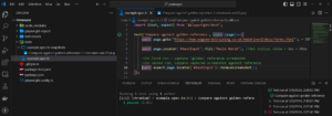 VSCode showing the test now passes